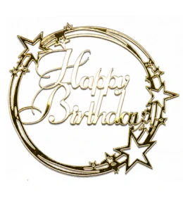Zrcadlo Hvězdy Happy Birthday