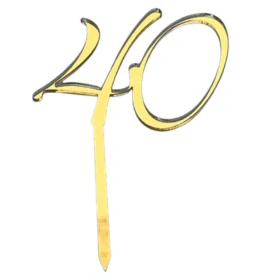 Zlaté číslo 40 se zápichem